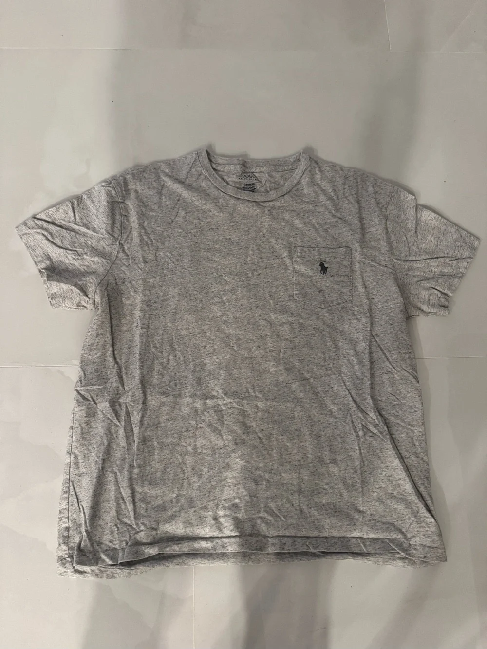 Polo by Ralph Lauren Light Gray Crewneck Pocket Tee